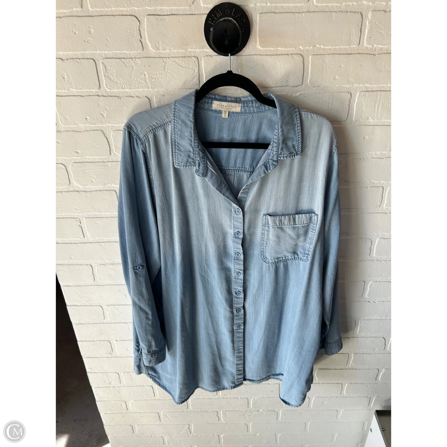 Tunic Long Sleeve By Cmc In Blue, Size: Xl