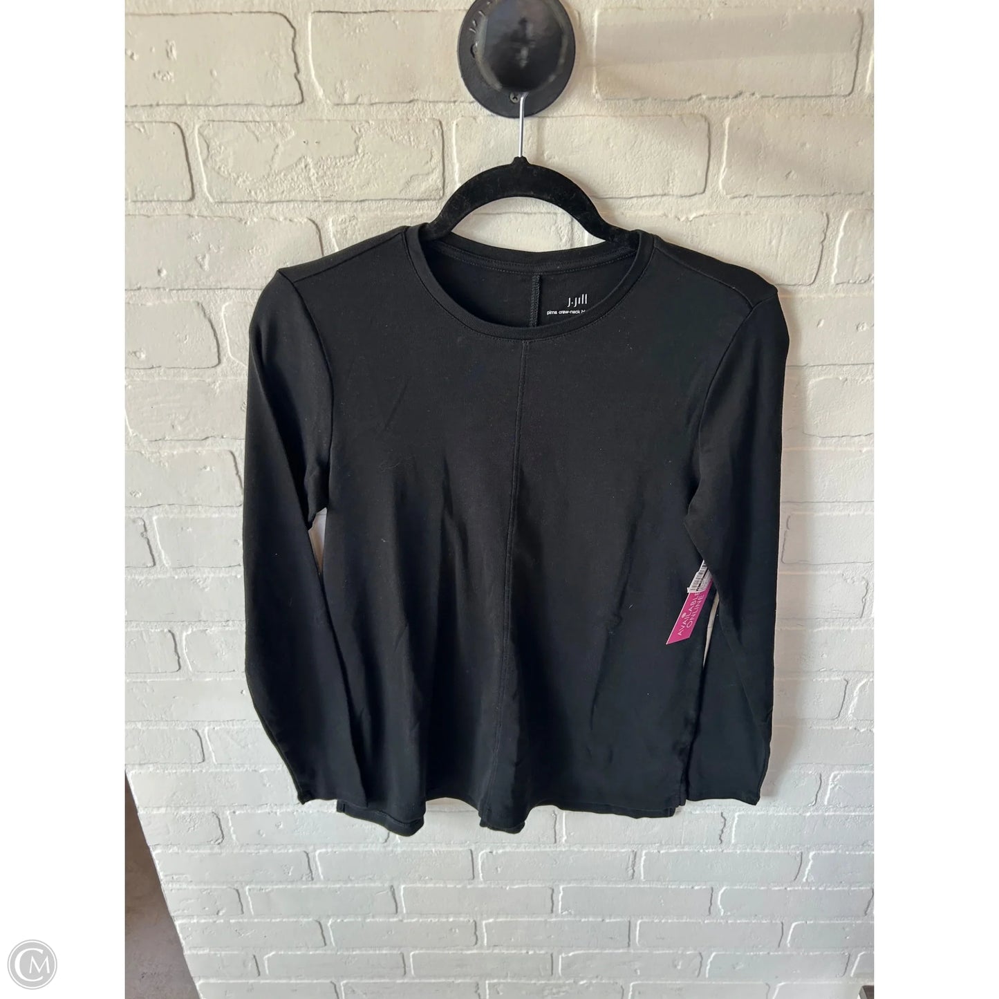 Top Long Sleeve Basic By J. Jill In Black, Size: S