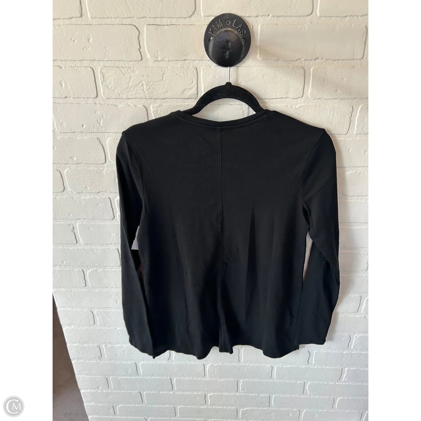 Top Long Sleeve Basic By J. Jill In Black, Size: S
