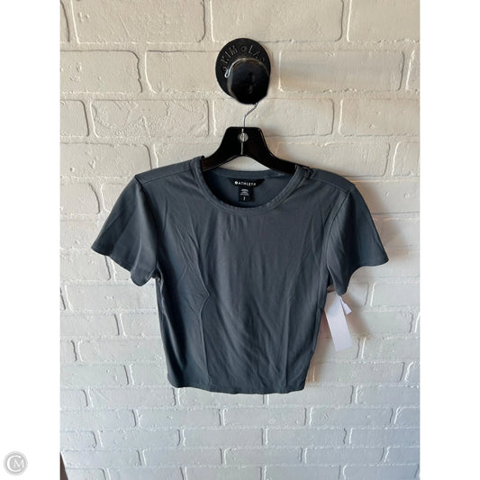 Athletic Top Short Sleeve By Athleta In Blue, Size: S