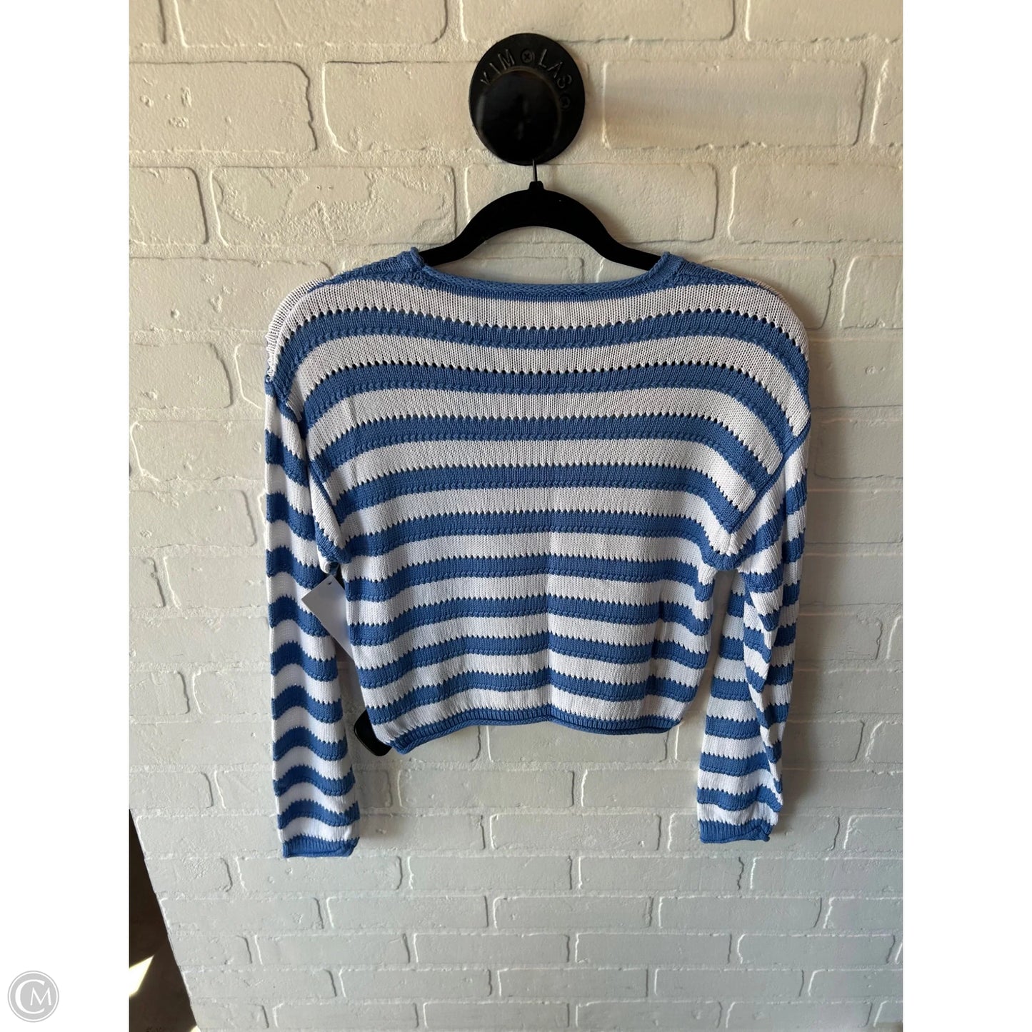Sweater By Z Supply In Blue & White, Size: Xs