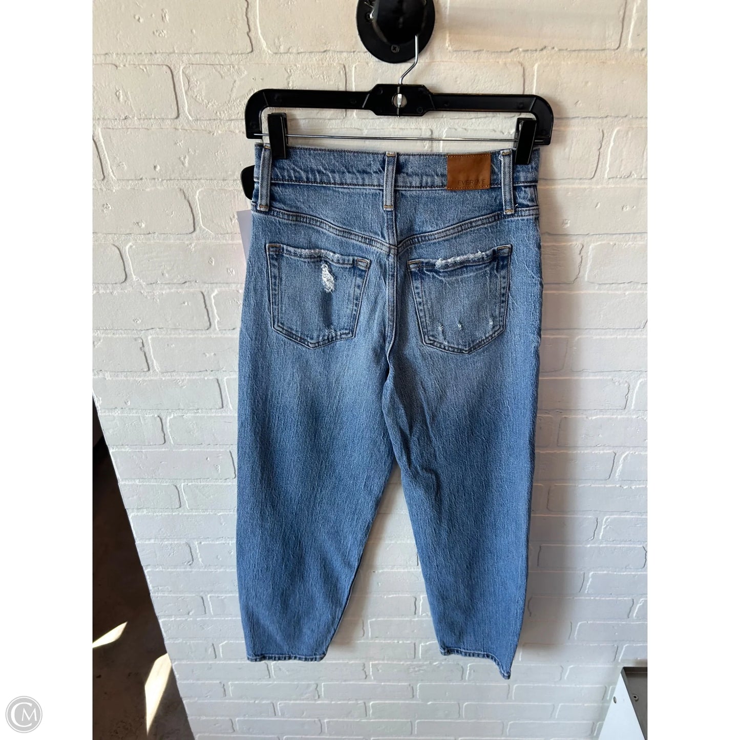 Jeans Straight By Evereve In Blue Denim, Size: 2