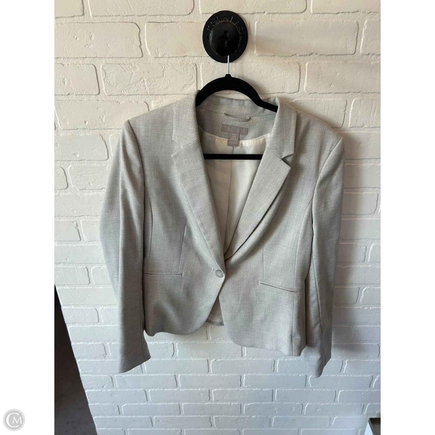 Blazer By H&m In Ivory, Size: M