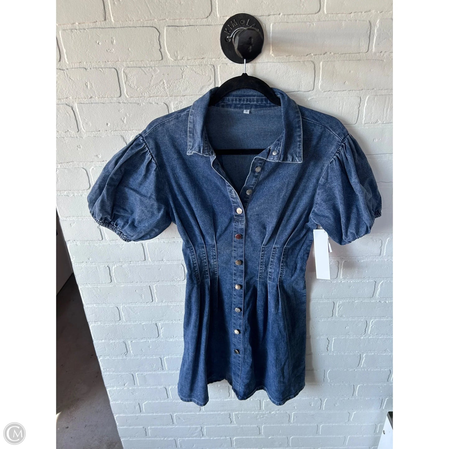 Dress Casual Short By Clothes Mentor In Blue Denim, Size: S