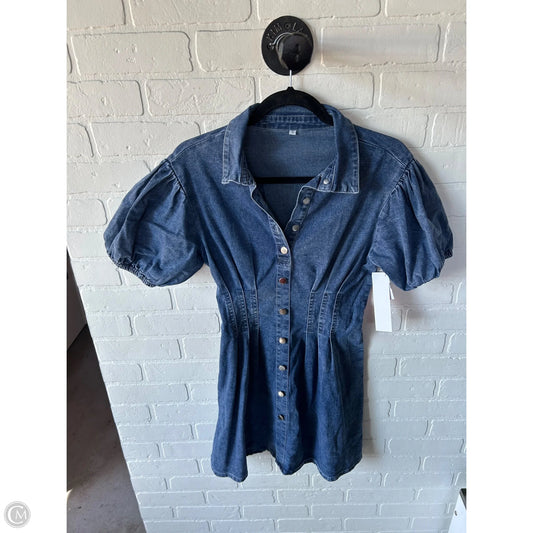 Dress Casual Short By Clothes Mentor In Blue Denim, Size: S