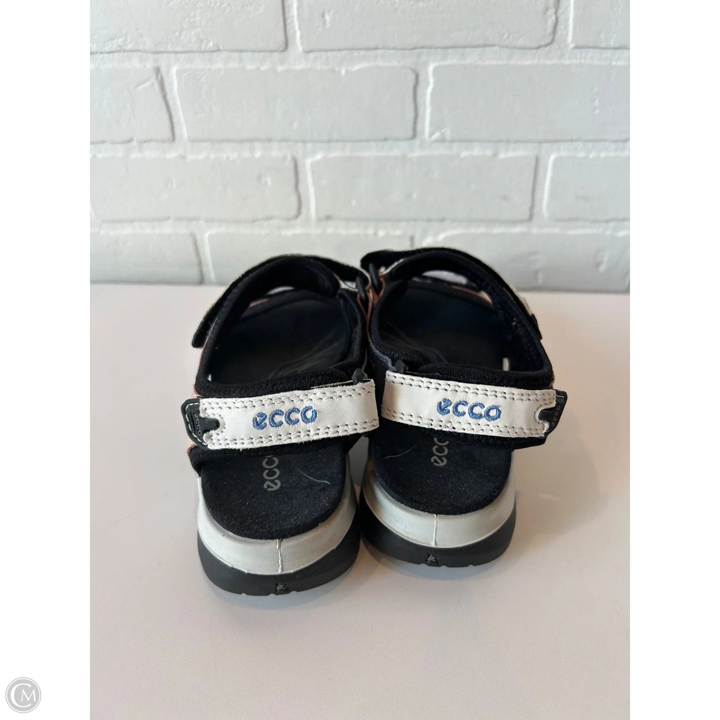 Sandals Flats By Ecco In Blue & Pink, Size: 8.5
