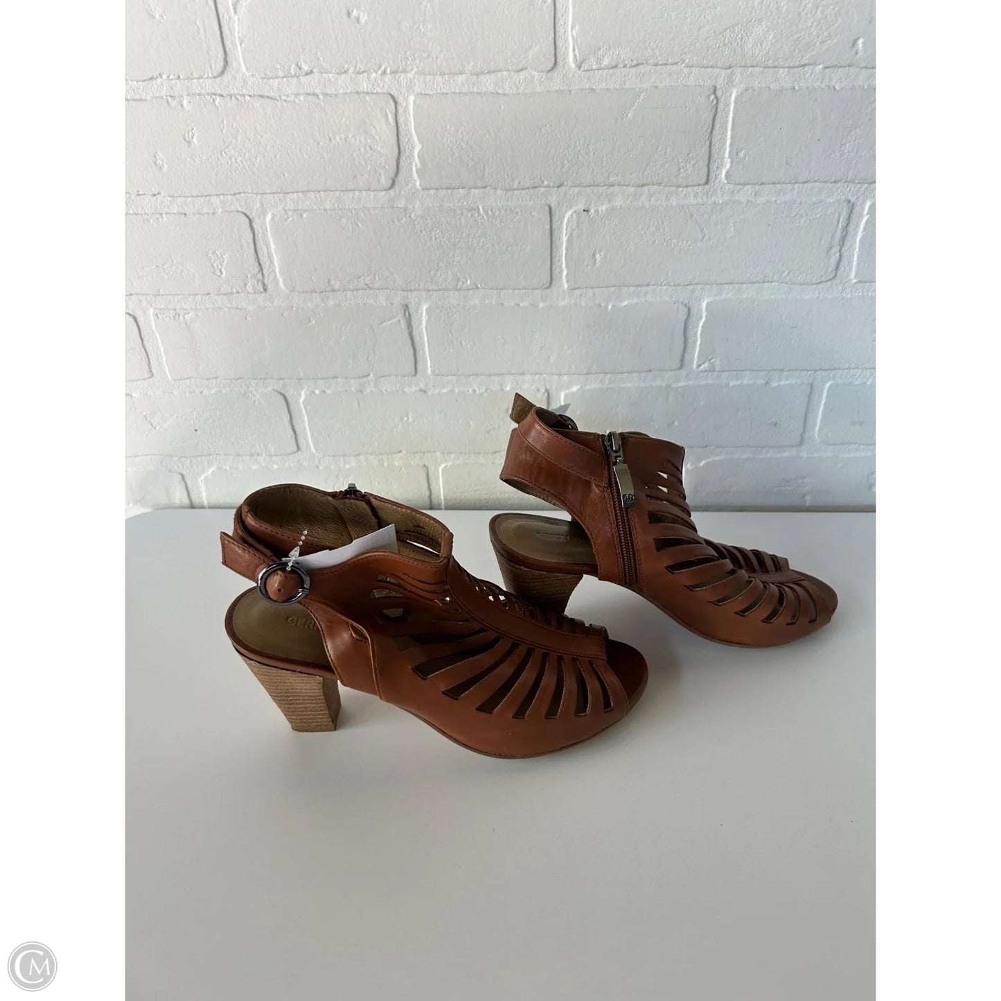 Shoes Heels Block By Cmc In Brown, Size: 9.5