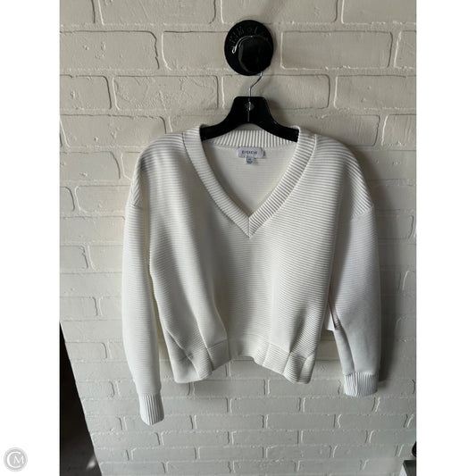 Sweater By Evereve In White, Size: Xs