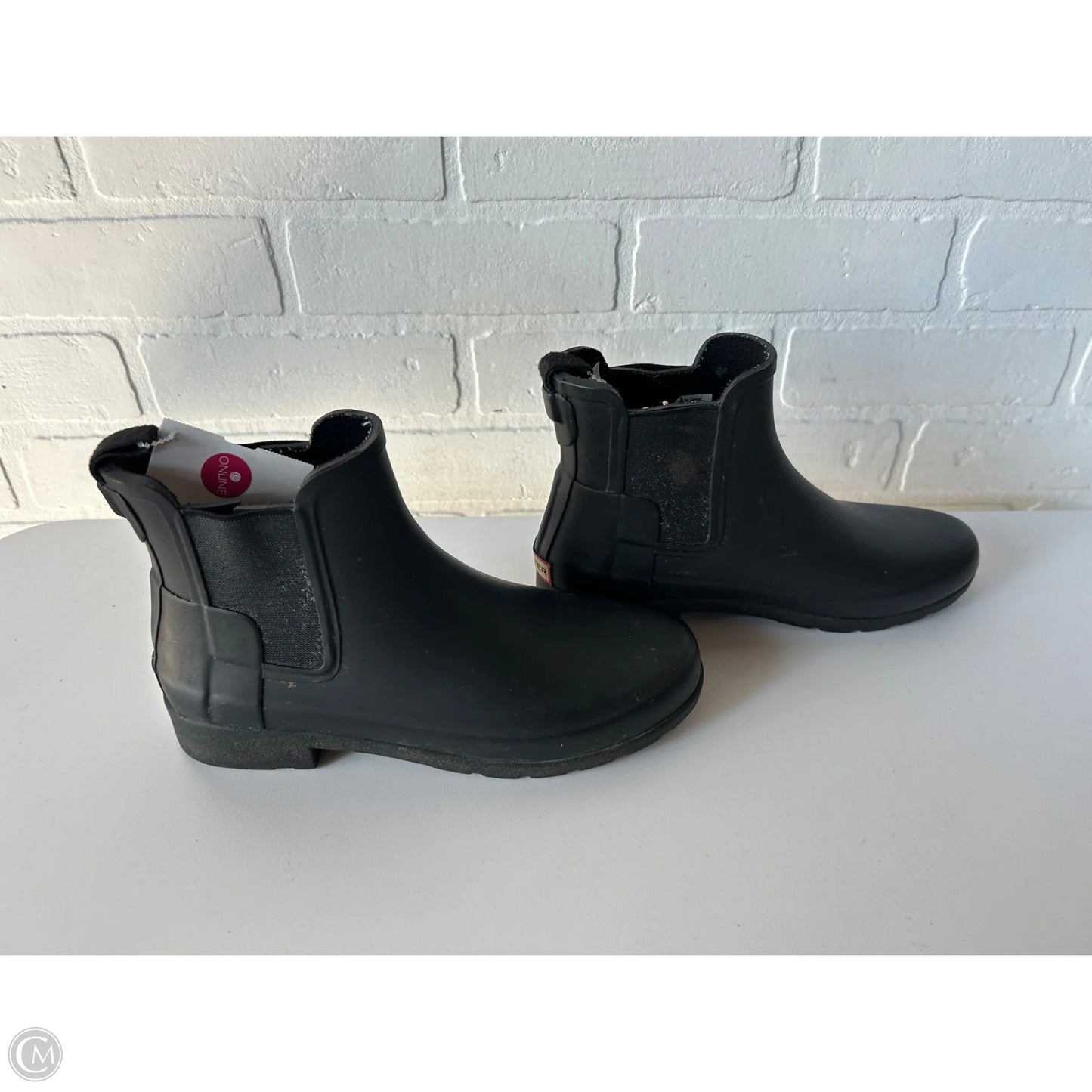 Boots Ankle Flats By Hunter In Black, Size: 6