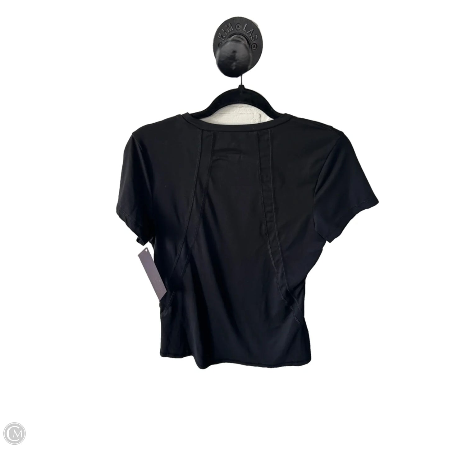 Athletic Top Short Sleeve By Gottex In Black, Size: M
