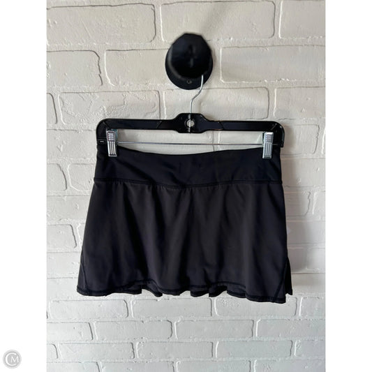 Athletic Skort By Lululemon In Black, Size: 4