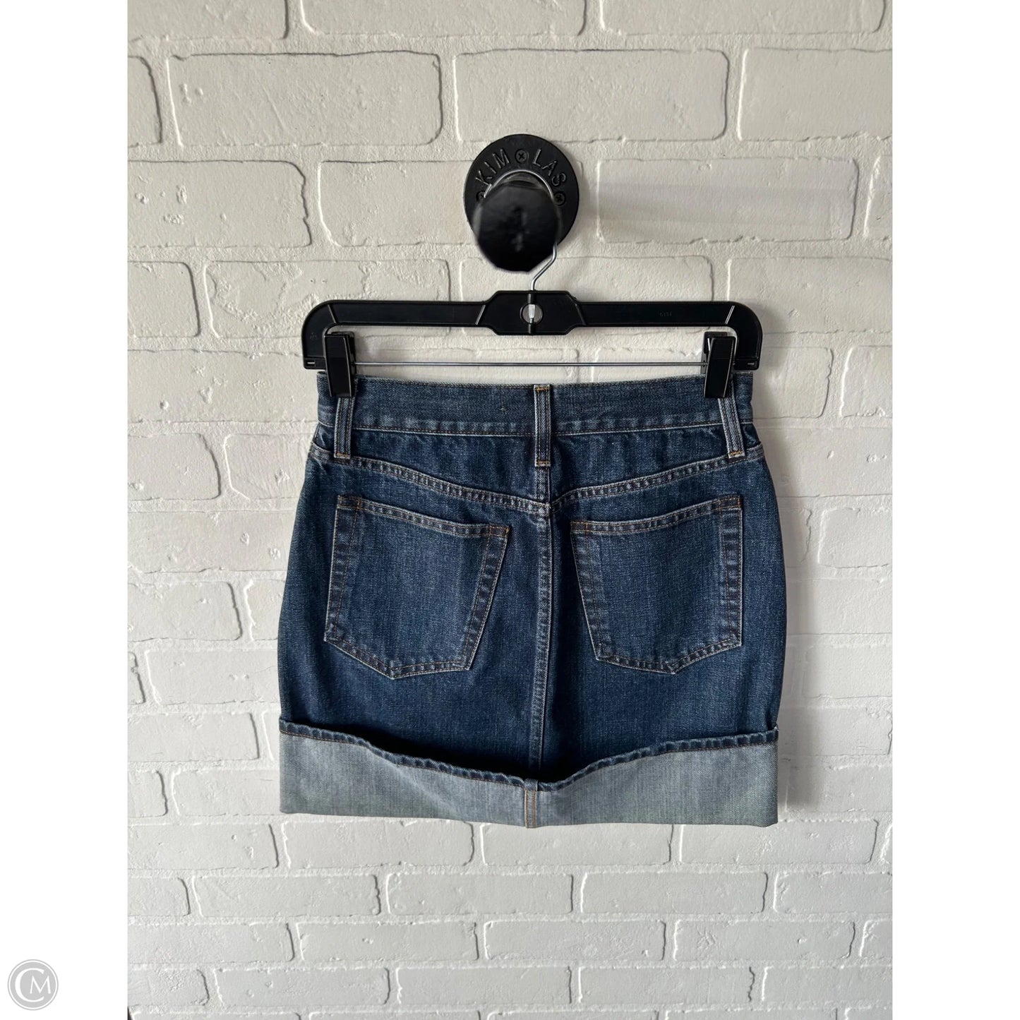 Skirt Mini & Short By Helmut Lang In Blue Denim, Size: 2