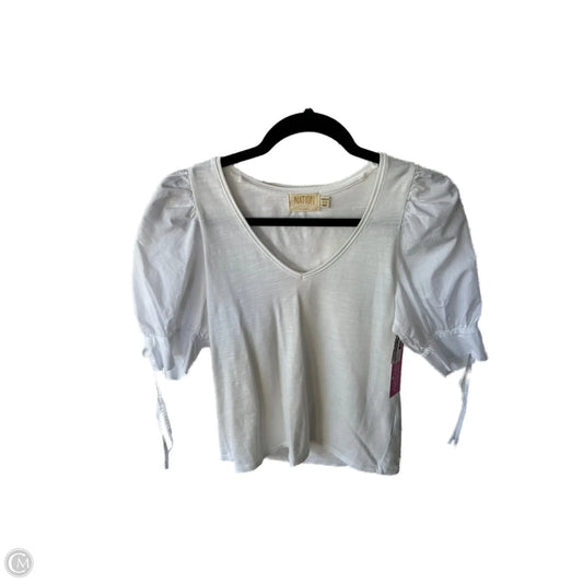 Top Short Sleeve By Nation In White, Size: Xs