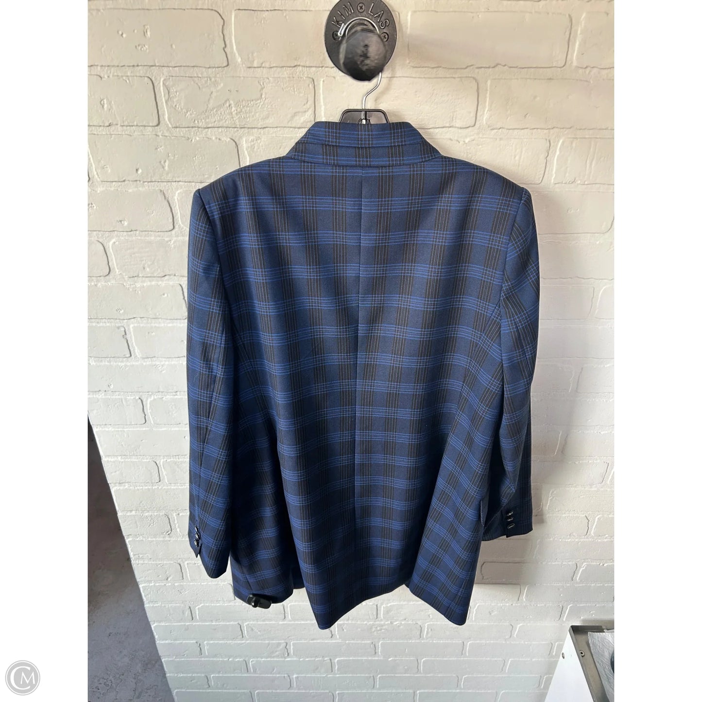 Blazer By Dkny In Black & Blue, Size: Xl