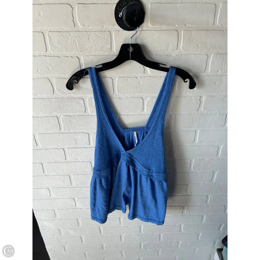 Top Sleeveless By Free People In Blue, Size: M