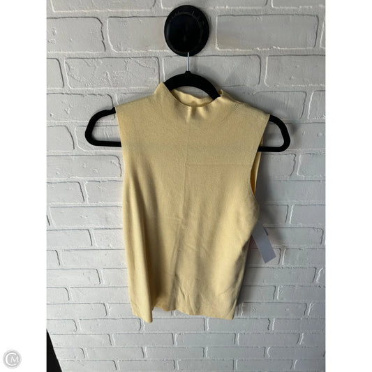 Sweater Short Sleeve By Ann Taylor In Yellow, Size: M