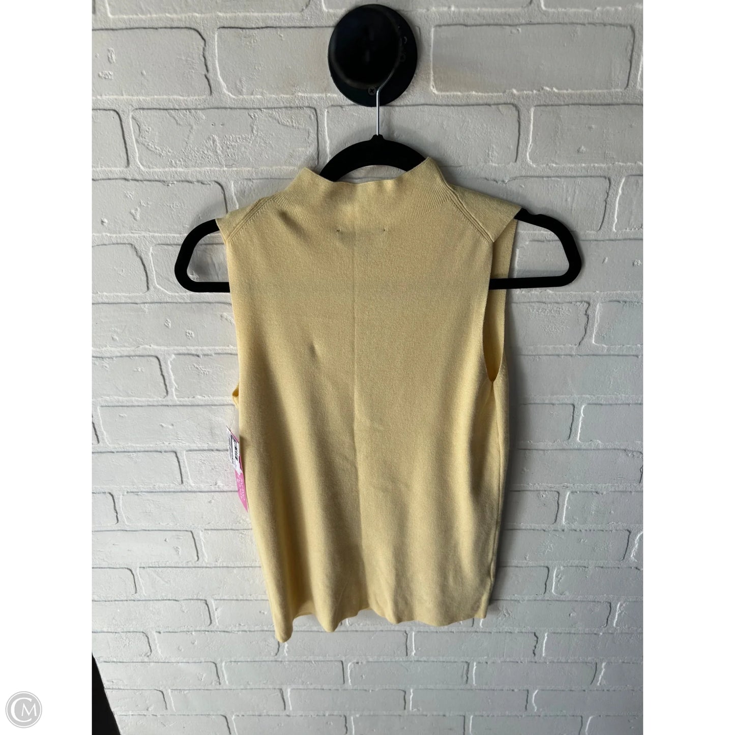 Sweater Short Sleeve By Ann Taylor In Yellow, Size: M