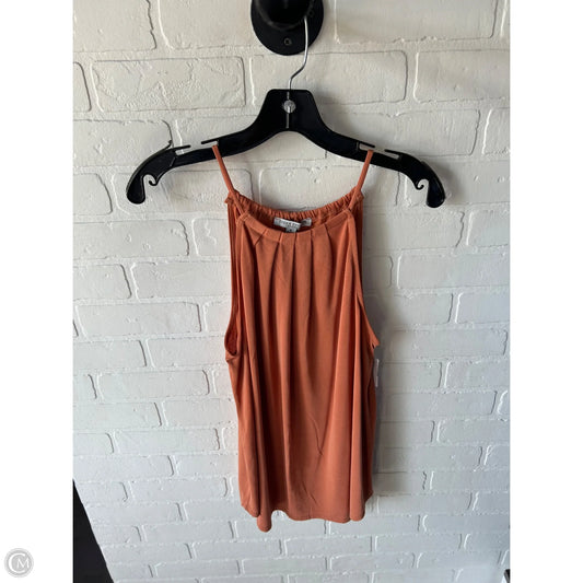 Top Sleeveless By Green Envelope In Orange, Size: M