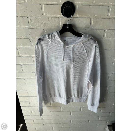 Athletic Top Long Sleeve Hoodie By Dsg Outerwear In White, Size: M