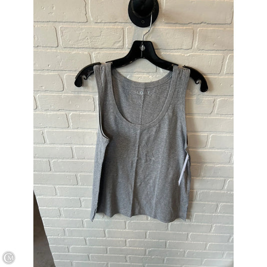 Top Sleeveless Basic By Loft In Grey, Size: M