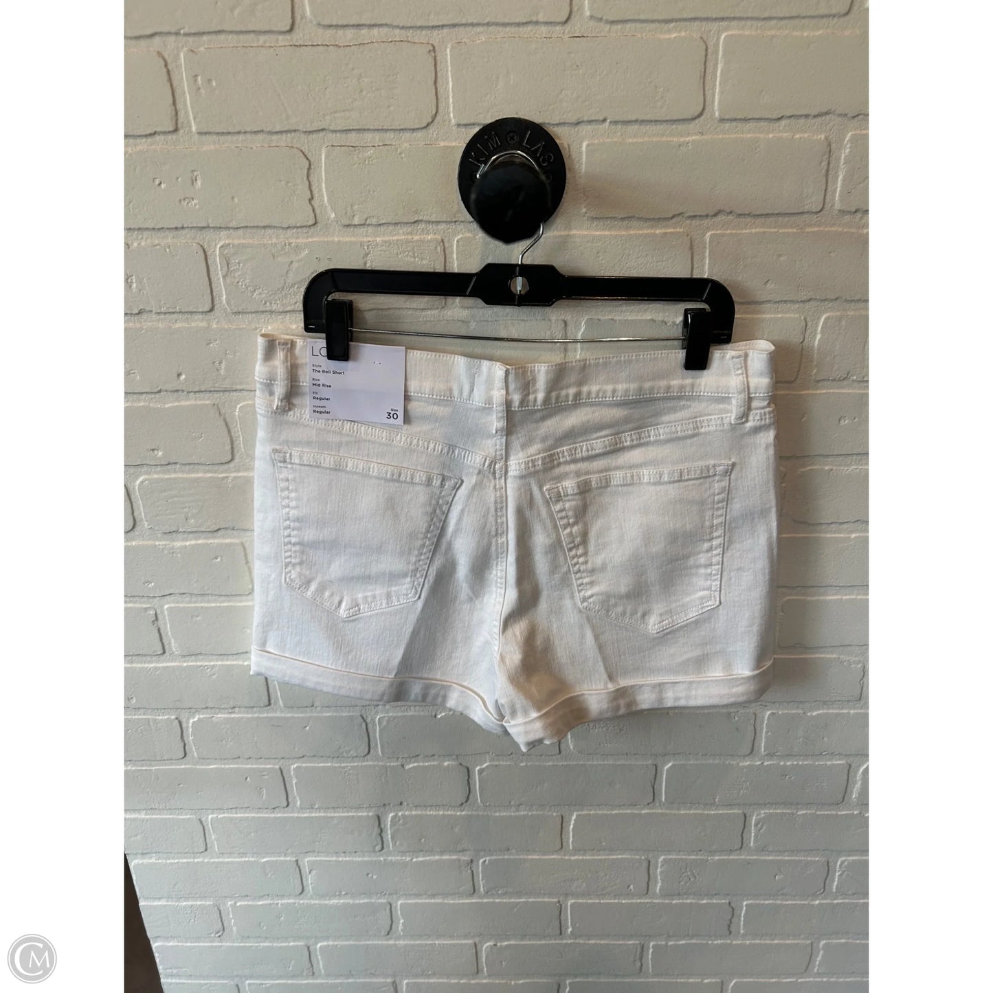 Shorts By Loft In White Denim, Size: 10