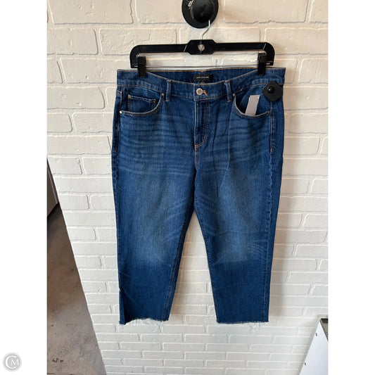 Jeans Straight By Ann Taylor In Blue Denim, Size: 8