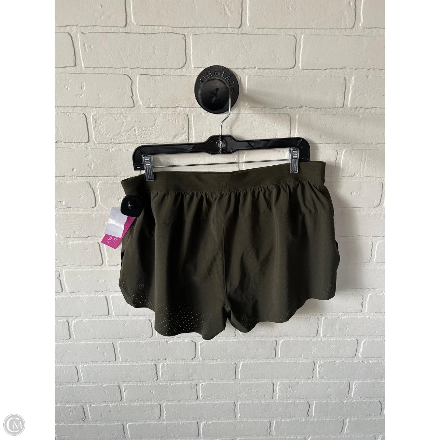 Athletic Shorts By Lululemon In Green, Size: 14