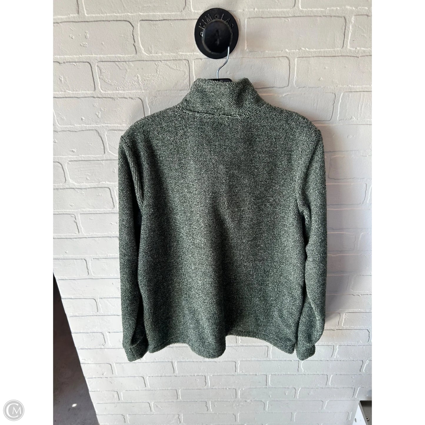 Jacket Fleece By Eddie Bauer In Green, Size: M