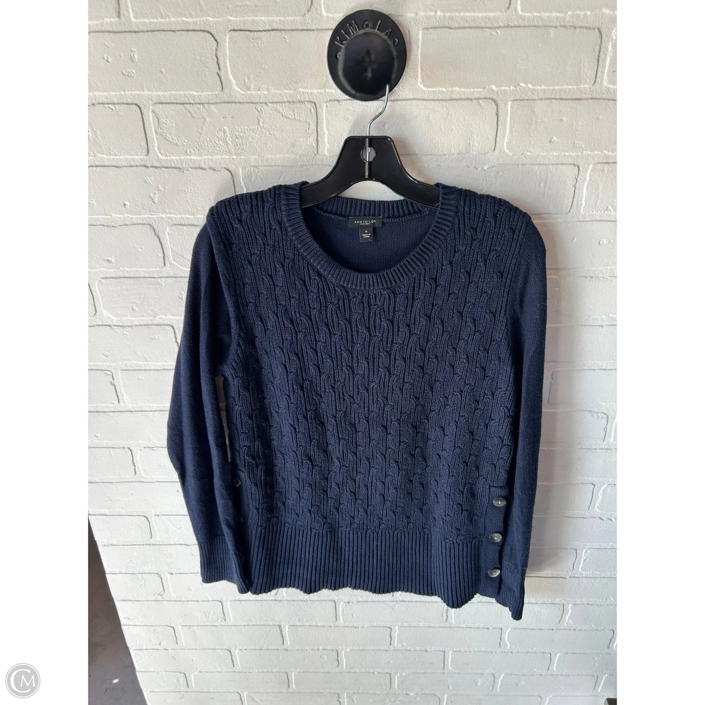 Sweater By Ann Taylor In Blue, Size: M