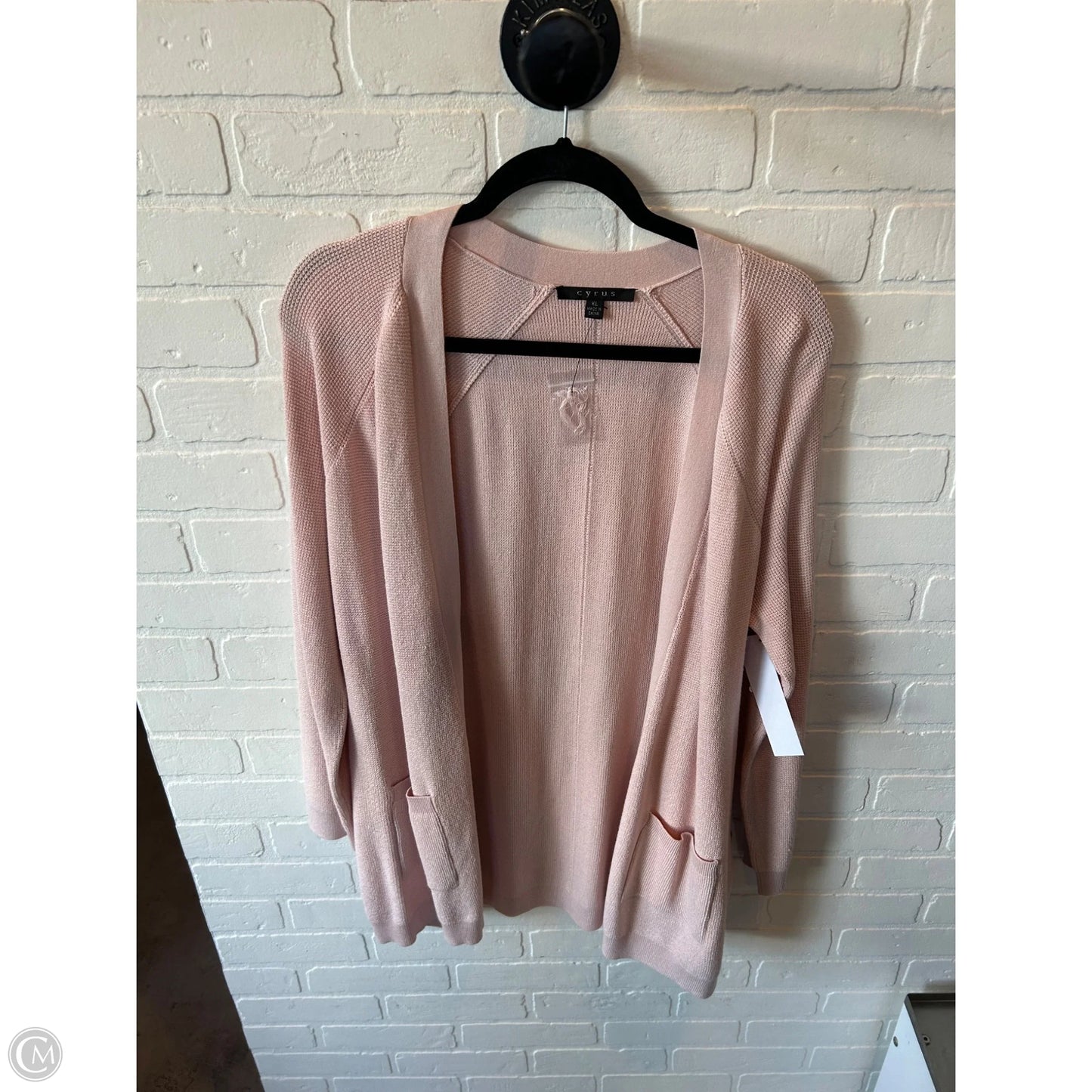 Sweater Cardigan By Cyrus In Pink, Size: Xl