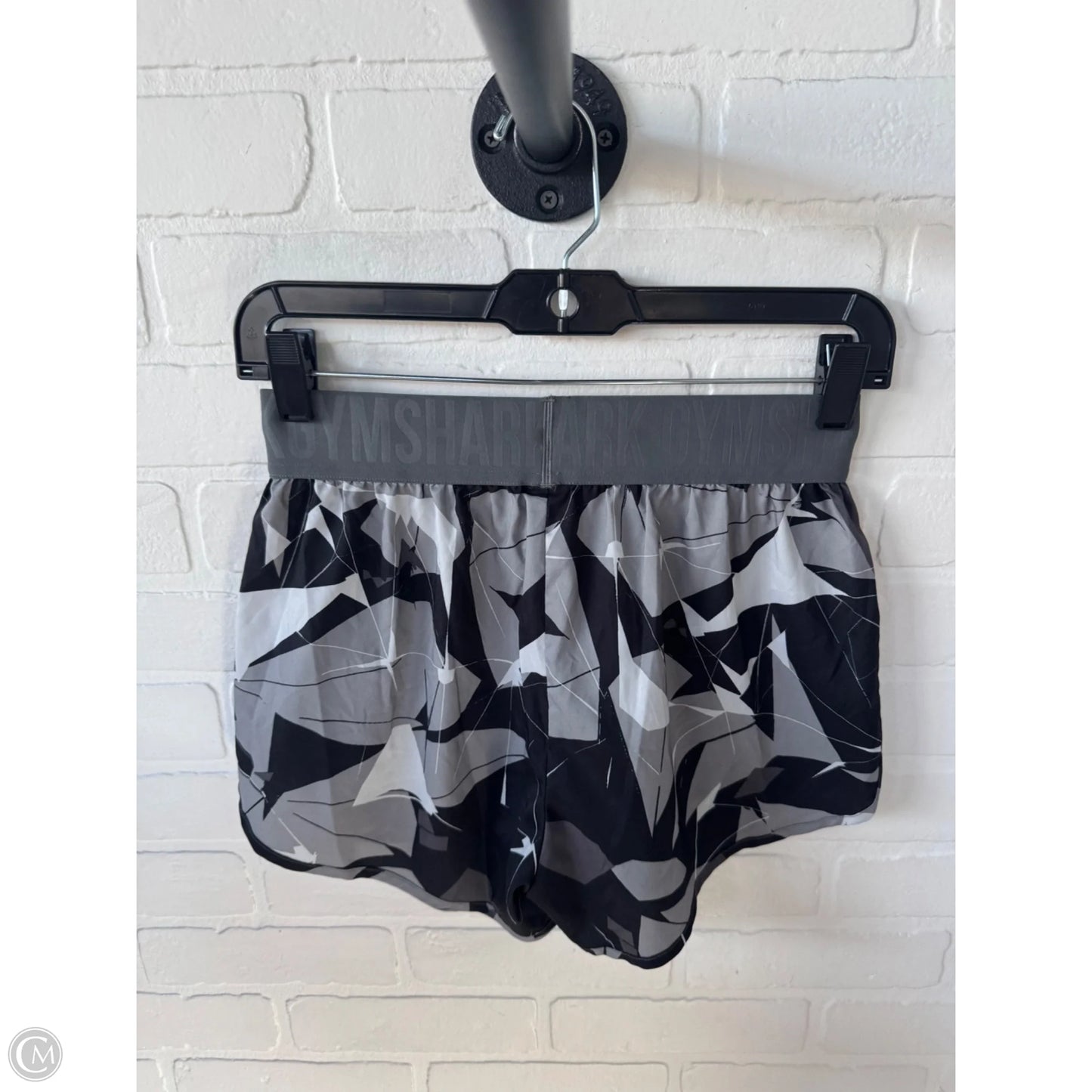 Athletic Shorts By Gym Shark In Black & Grey, Size: 0