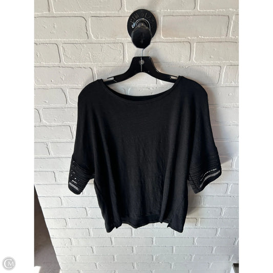 Top Short Sleeve By Chicos In Black, Size: Xl