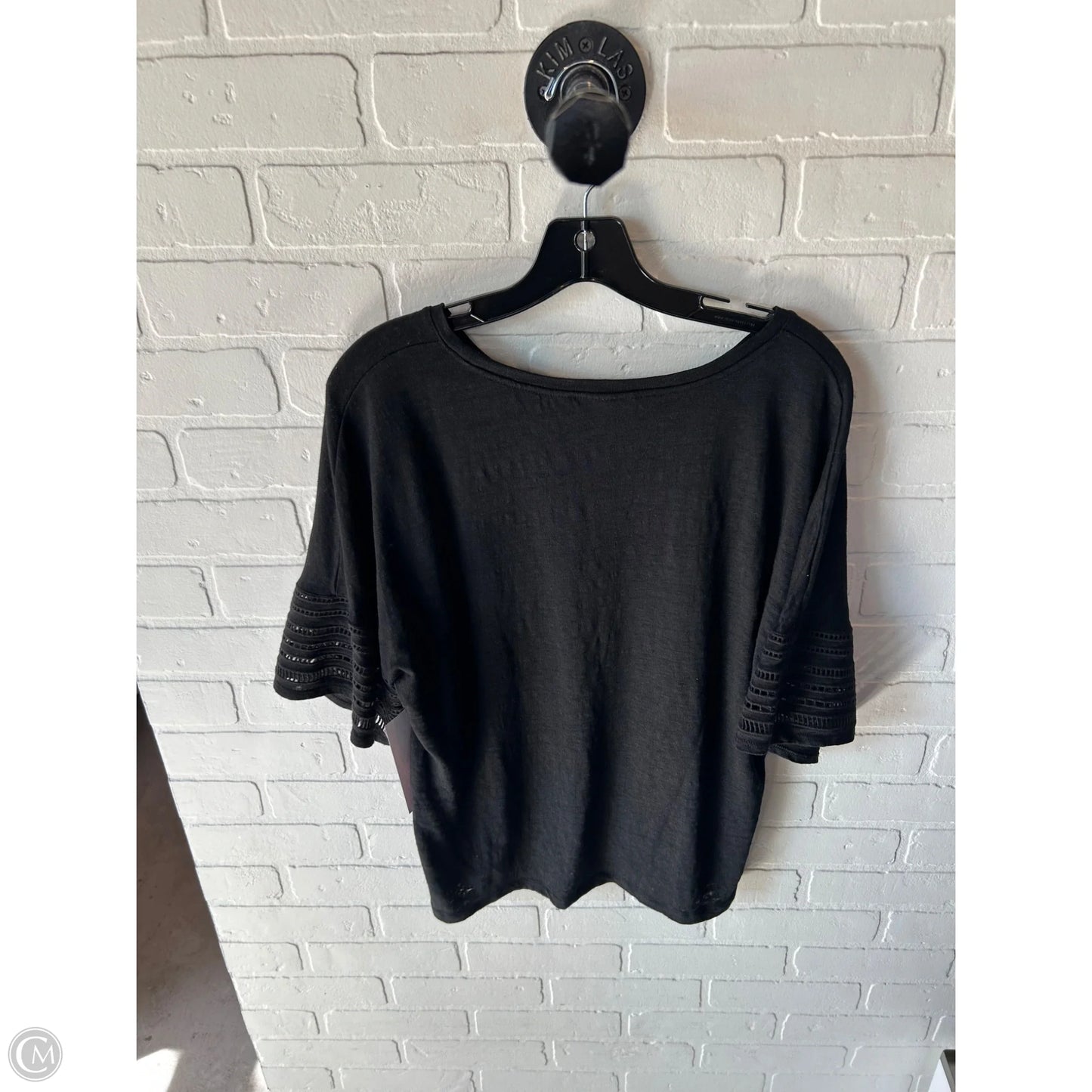 Top Short Sleeve By Chicos In Black, Size: Xl