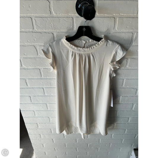 Top Sleeveless By Loft In Cream, Size: L