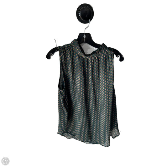 Top Sleeveless By Loft In Green, Size: L