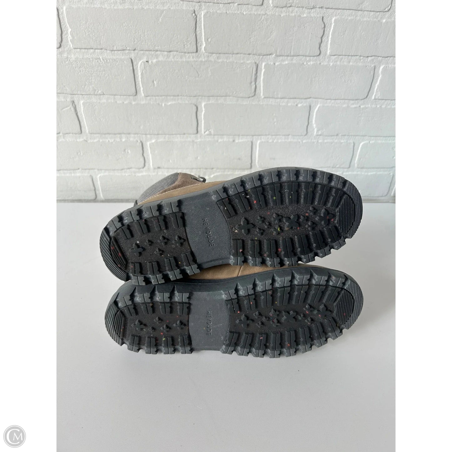 Boots Ankle Flats By Hey Dude In Tan, Size: 8