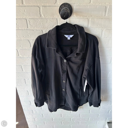 Jacket Shirt By Joy Lab In Black, Size: S