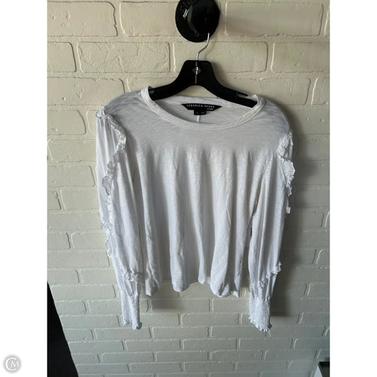 Top Long Sleeve By Veronica Beard In White, Size: M