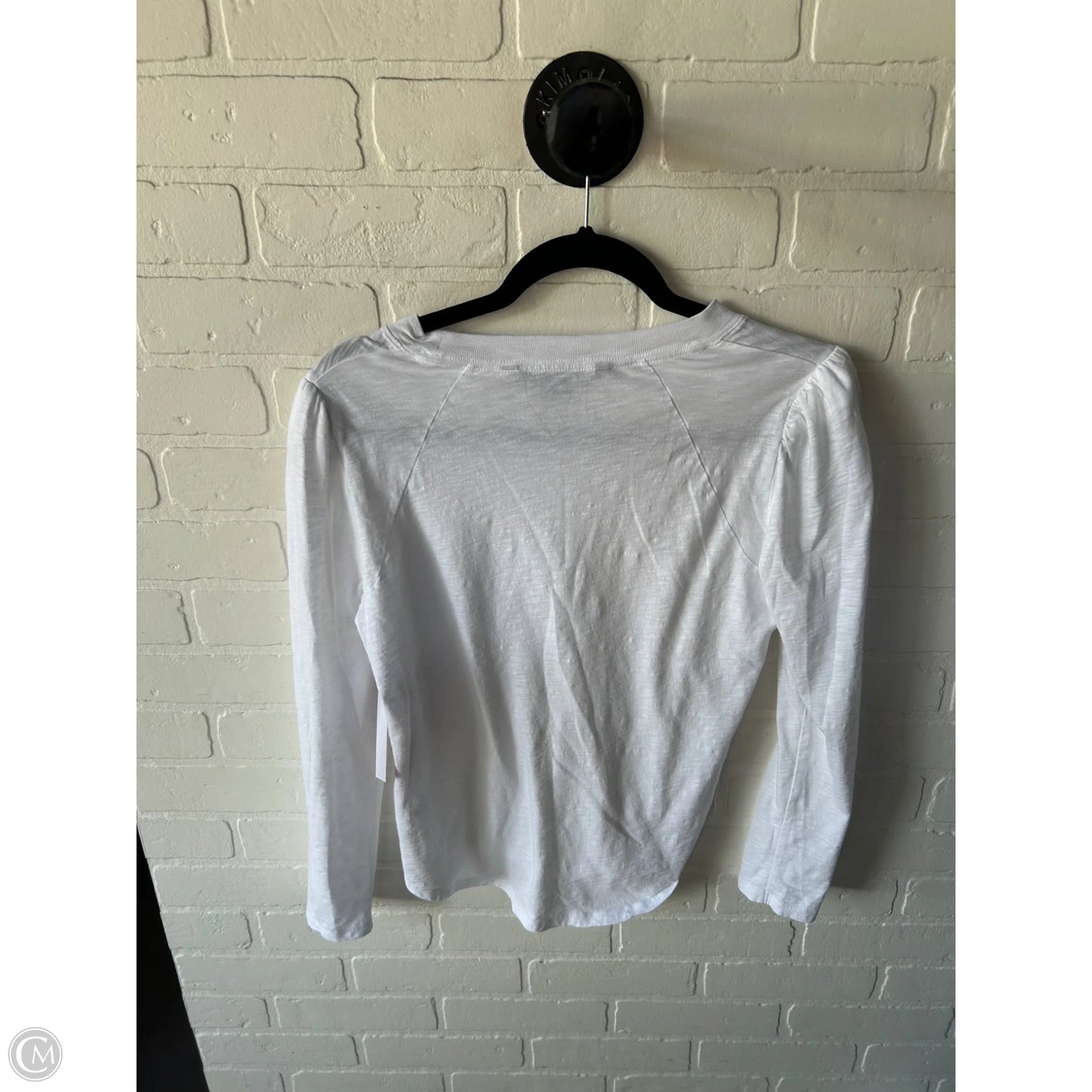 Top Long Sleeve By Veronica Beard In White, Size: M