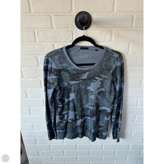 Top Long Sleeve Basic By Atm In Blue, Size: M