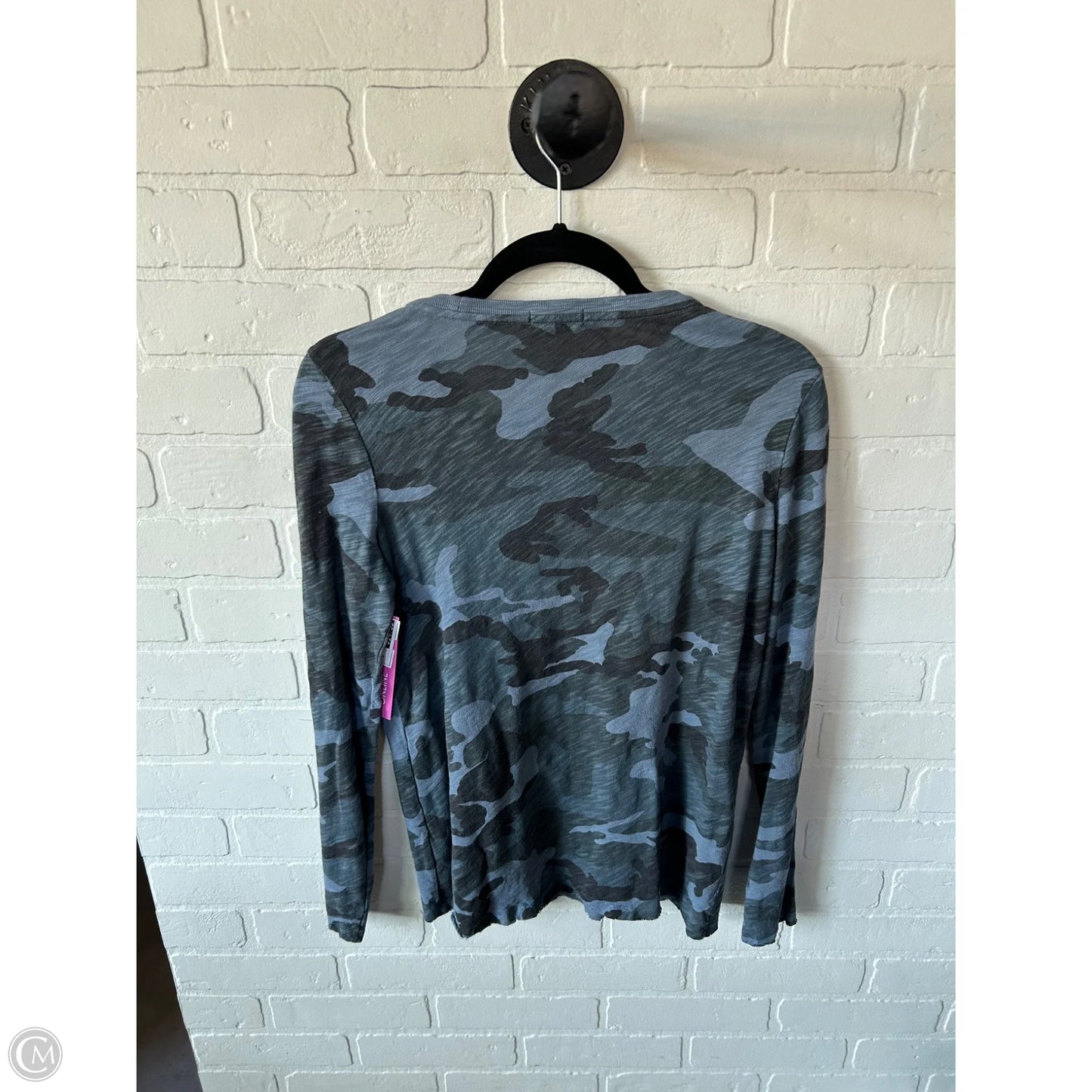 Top Long Sleeve Basic By Atm In Blue, Size: M