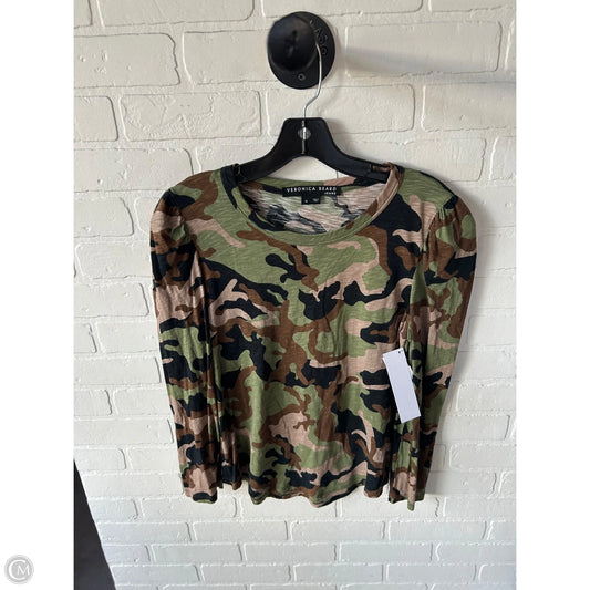 Top Long Sleeve By Veronica Beard In Green & Tan, Size: M