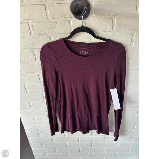 Top Long Sleeve Basic By Atm In Purple, Size: S