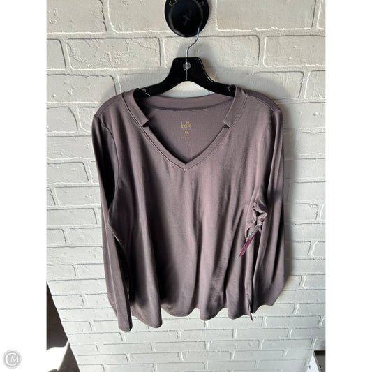 Top Long Sleeve By Clothes Mentor In Grey, Size: M