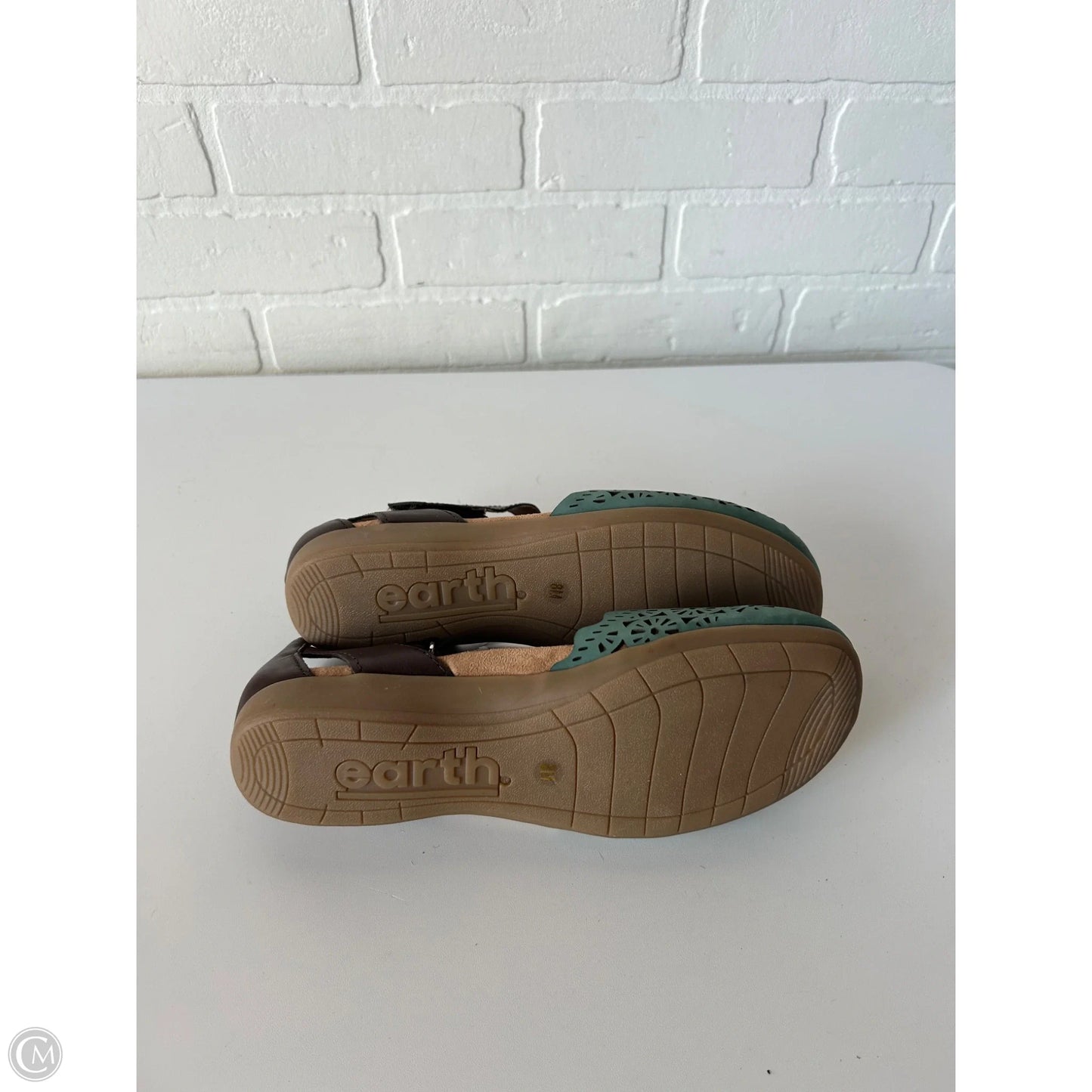 Shoes Flats By Earth Origins In Blue & Brown, Size: 8