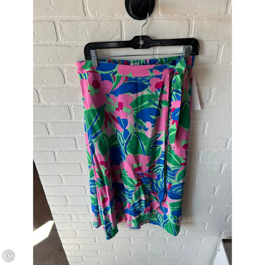 Skirt Midi By J. Crew In Green & Pink, Size: 4