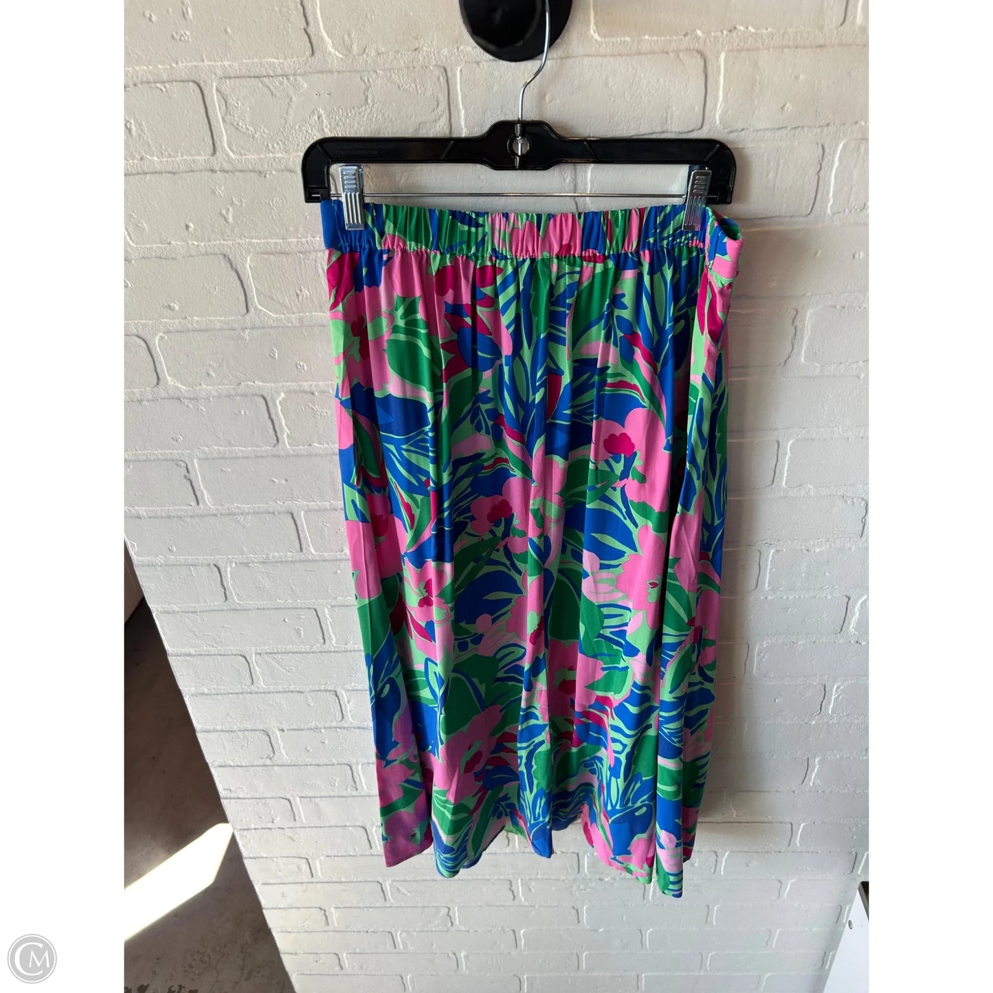 Skirt Midi By J. Crew In Green & Pink, Size: 4