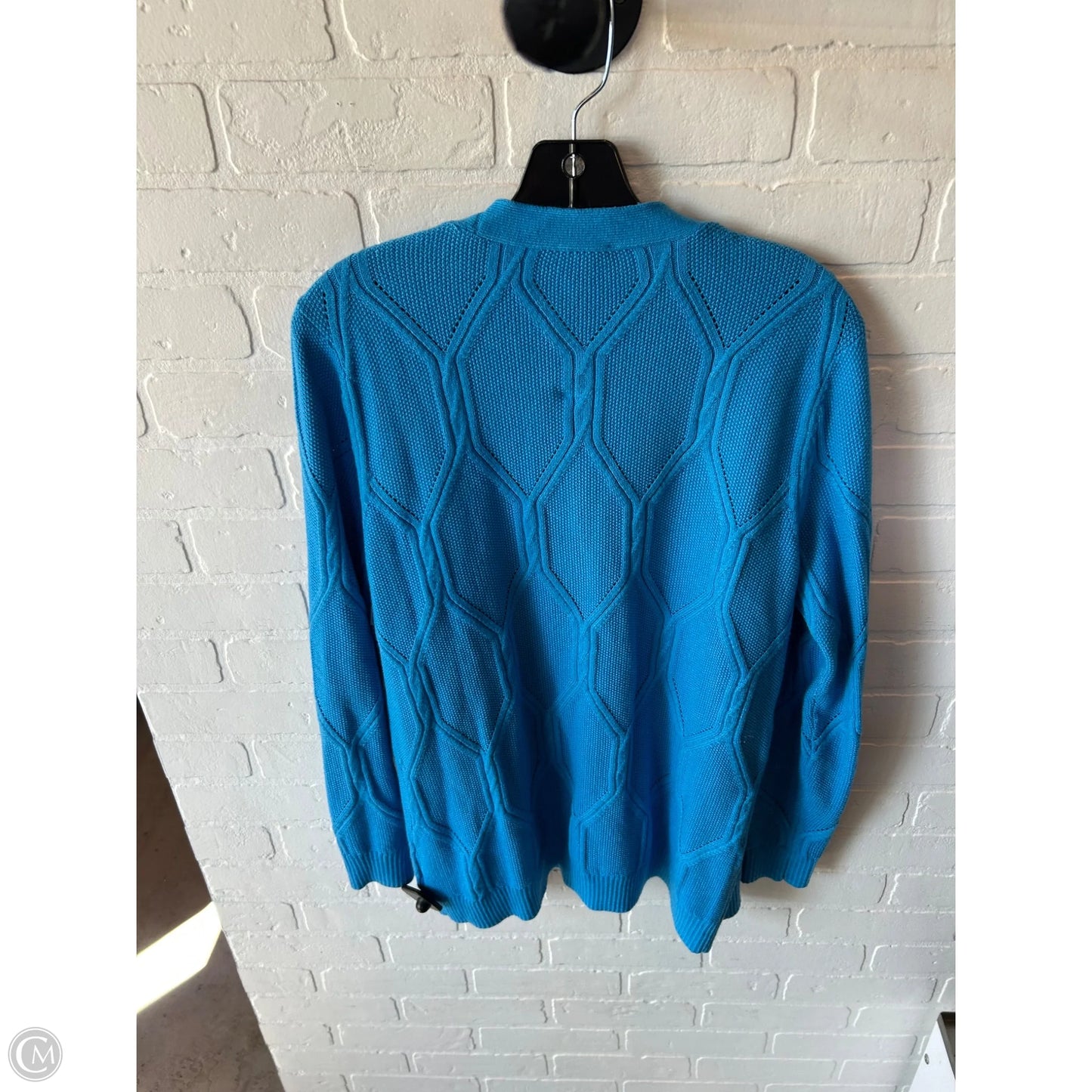 Sweater Cardigan By Talbots In Blue, Size: S