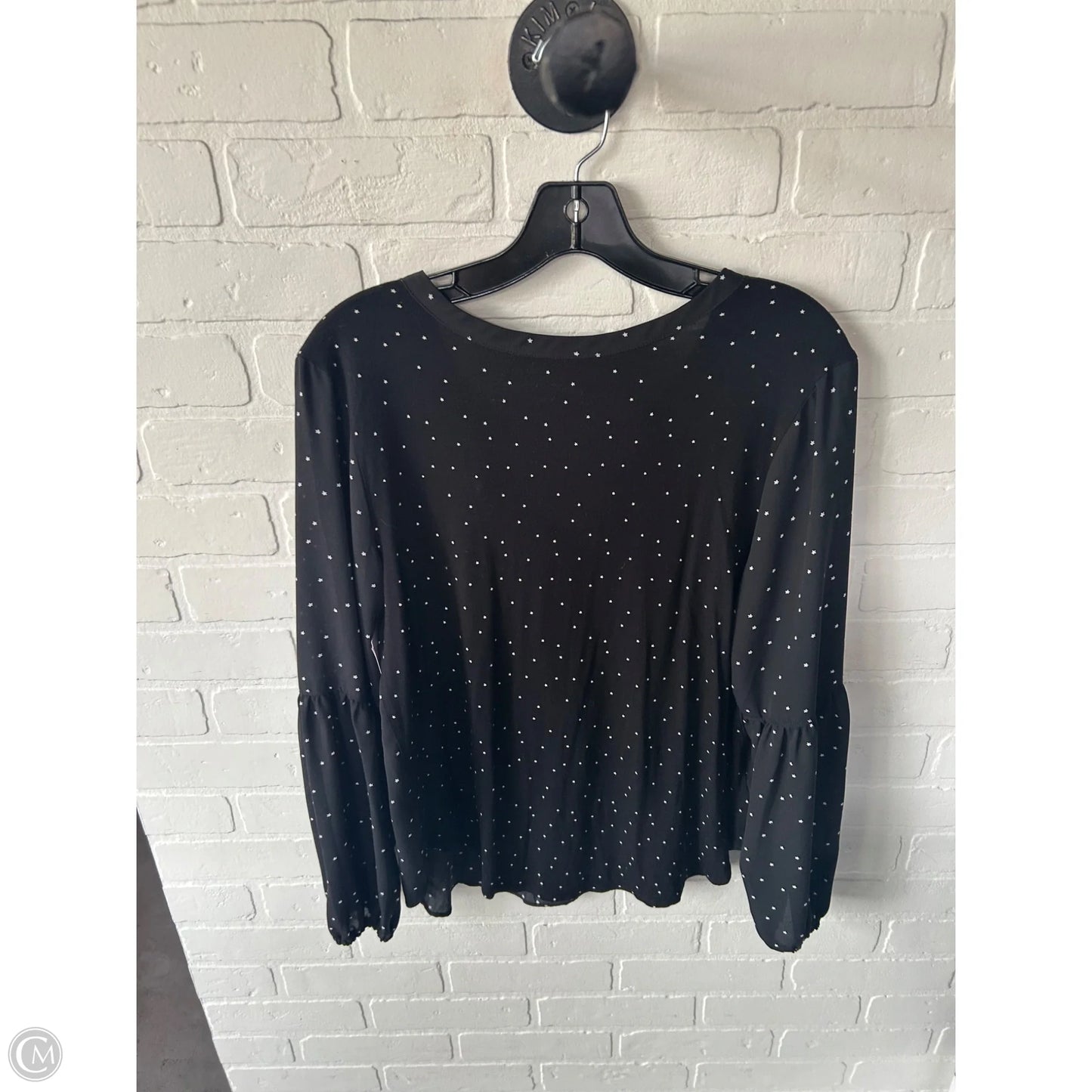 Top Long Sleeve By Loft In Black, Size: S