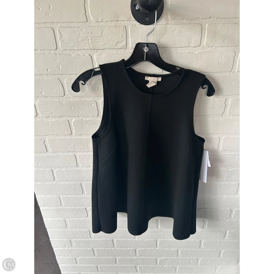 Top Sleeveless By H&m In Black, Size: S